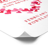 かわいい赤ちゃんシャワー歓迎サイン ポスター (角)