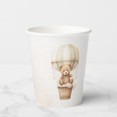 かわいい赤ちゃんシャワー男女兼用待つね 紙コップ (裏面)