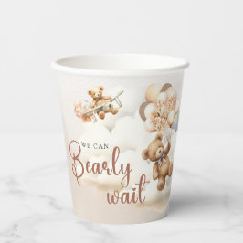かわいい赤ちゃんシャワー男女兼用待つね 紙コップ