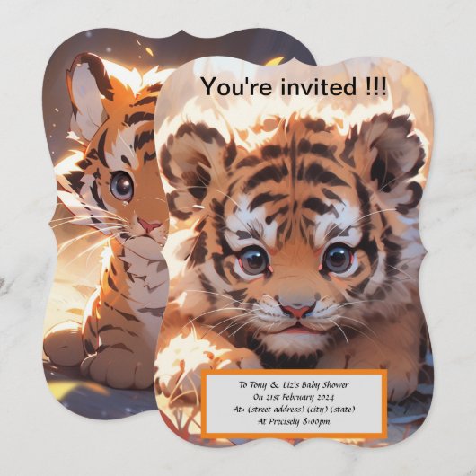 かわいい赤ちゃんシャワー (正面/裏面)