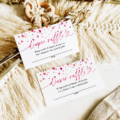 かわいい赤ちゃんシャワー、おむつラッフル エンクロージャーカード