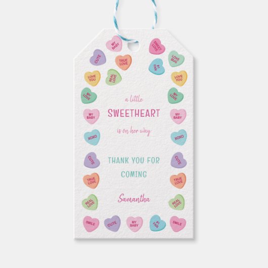 かわいい赤ちゃんシャワー ギフトタグ (正面)