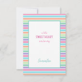 かわいい赤ちゃんシャワー サンキューカード (裏面)