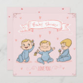 かわいい赤ちゃんシャワー シーズンカード (正面/裏面)