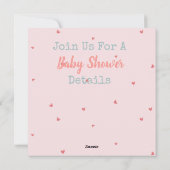 かわいい赤ちゃんシャワー シーズンカード (裏面)