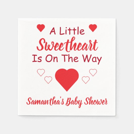 かわいい赤ちゃんシャワー スタンダードカクテルナプキン (正面)