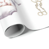 かわいい赤ちゃんシャワー| バニーベビーシャワー男女兼用 ラッピングペーパー (ロールコーナー)