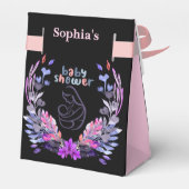 かわいい赤ちゃんシャワー フェイバーボックス (裏面サイド)