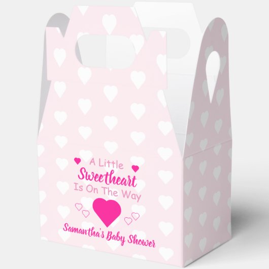 かわいい赤ちゃんシャワー フェイバーボックス (見開き)