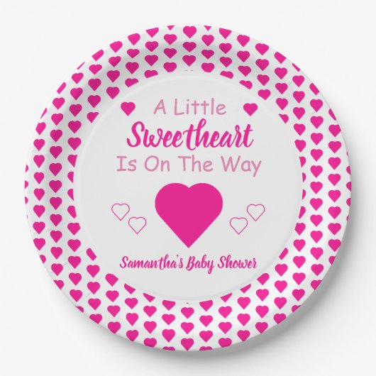 かわいい赤ちゃんシャワー ペーパープレート (正面)