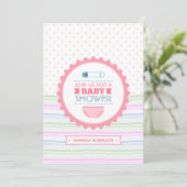 かわいい赤ちゃんシャワー 招待状 (スタンド正面)