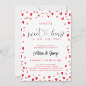かわいい赤ちゃんシャワー 招待状 (正面)