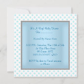 かわいい赤ちゃんシャワー 招待状 (裏面)
