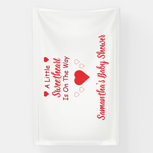 かわいい赤ちゃんシャワー 横断幕 (縦)