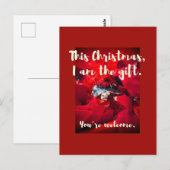 かわいい赤ちゃんスルカタトカゲのクリスマスギフト ポストカード (正面/裏面)