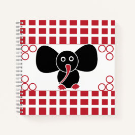 かわいい赤ちゃんゾウのイラスト ノートブック