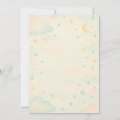 かわいい赤ちゃんゾウの性別発表招待状 招待状 (裏面)