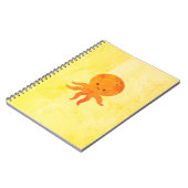 かわいい赤ちゃんタコの漫画 ノートブック (左側)