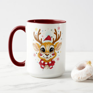 かわいい赤ちゃんトナカイ クリスマスマグカップ マグカップ