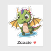 かわいい赤ちゃんドラゴン・キャラクター シール (シート)