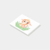 かわいい赤ちゃんドラゴン 水彩画 ポストイット (アングル)