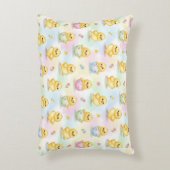 かわいい赤ちゃんニワトリの水彩イースター アクセントクッション (正面(垂直))