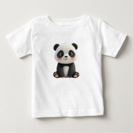 かわいい赤ちゃんパンダTシャツ ベビーTシャツ