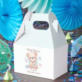 かわいい赤ちゃんパーソナライズされたシャワーお願い フェイバーボックス