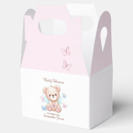 かわいい赤ちゃんパーソナライズされたシャワーお願い フェイバーボックス