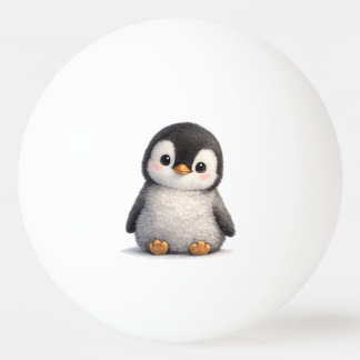 かわいい赤ちゃんペンギン – ソフト&愛らしいデザイン 卓球ボール