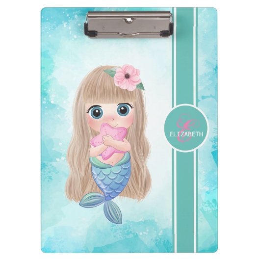 かわいい赤ちゃんマーメイド, 海 クリップボード (正面)