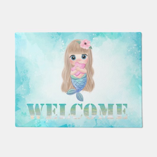 かわいい赤ちゃんマーメイド, 海 ドアマット (正面)