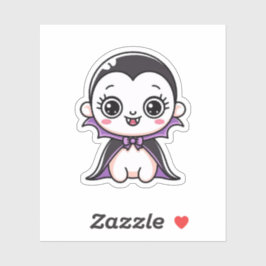 かわいい赤ちゃんヴァンパイアのハロウィンステッカー シール