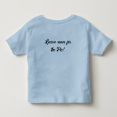 かわいい赤ちゃん七面鳥のTシャツ トドラーTシャツ (裏面)