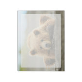 かわいい赤ちゃん動物たち | 海岸のヒグマの子熊 ノートパッド (回転)
