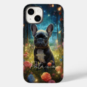 かわいい赤ちゃん動物の子犬フランスのブルドッグフローラ Case-Mate iPhoneケース (裏面)