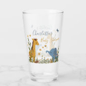 かわいい赤ちゃん動物フローラ赤ちゃんシャワー タンブラーグラス (裏面)