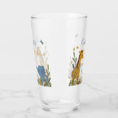 かわいい赤ちゃん動物フローラ赤ちゃんシャワー タンブラーグラス (左)