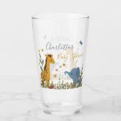 かわいい赤ちゃん動物フローラ赤ちゃんシャワー タンブラーグラス (正面)