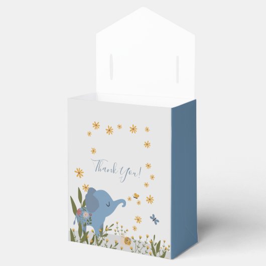 かわいい赤ちゃん動物フローラ赤ちゃんシャワー フェイバーボックス (オープン)