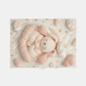 かわいい赤ちゃん動物ブランケット フリースブランケット (正面(横))