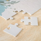 かわいい赤ちゃん動物 |かわいい牛のふくらはぎフローラ ジグソーパズル (側面)