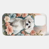 かわいい赤ちゃん動物 |かわいい白いマルチーズの子犬 Case-Mate iPhoneケース (裏面 (横))