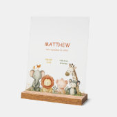 かわいい赤ちゃん動物 アクリルサイン (傾斜)