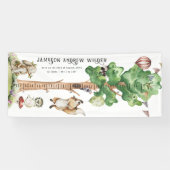 かわいい赤ちゃん動物 |ビニール成長図バナー 横断幕 (横)