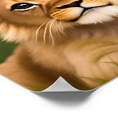 かわいい赤ちゃん動物 ポスター (角)