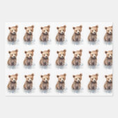 かわいい赤ちゃん動物 ラッピングペーパーシート (正面2)