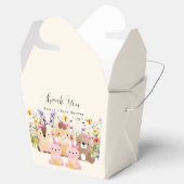 かわいい赤ちゃん動物&ワイルドフラワーベビーシャワー フェイバーボックス (オープン)