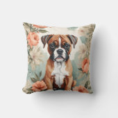 かわいい赤ちゃん動物 | Boxer Puppy クッション (正面)