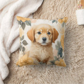 かわいい赤ちゃん動物 | Golden Retriever Puppy クッション (ブランケット)